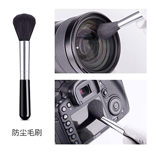 K&F Concept 8-in-1 Professional DSLR & Mirrorless Camera Sensor Cleaning Kit 8 x APS-C + 2 x Full Frame Cleaning Swabs + 8 x Cleaning Cloths/Gloves/Air Blower/Cleaning Brush with Carry Case