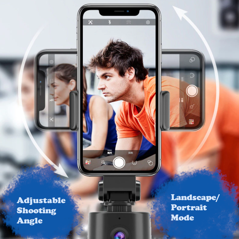 The Gimbal AI. 360° Face Tracking Selfie Tripod For Vlog, Live Chat/Video. No APP Required!